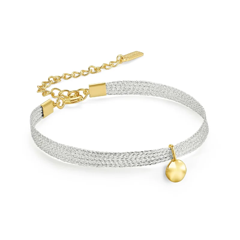 Gold Ripple Ribbon Bracelet