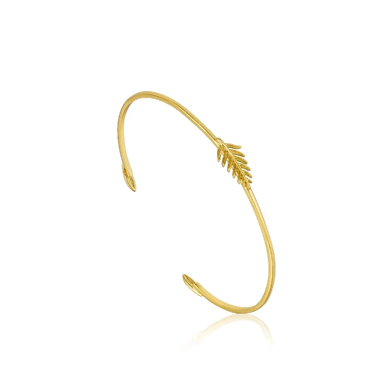 Gold Tropic Thin Cuff