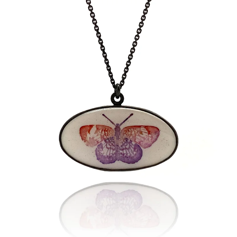 Howlite Butterfly Pendant