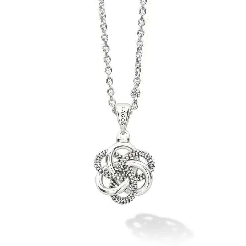 Lagos Love Knot Sterling Silver Pendant Necklace