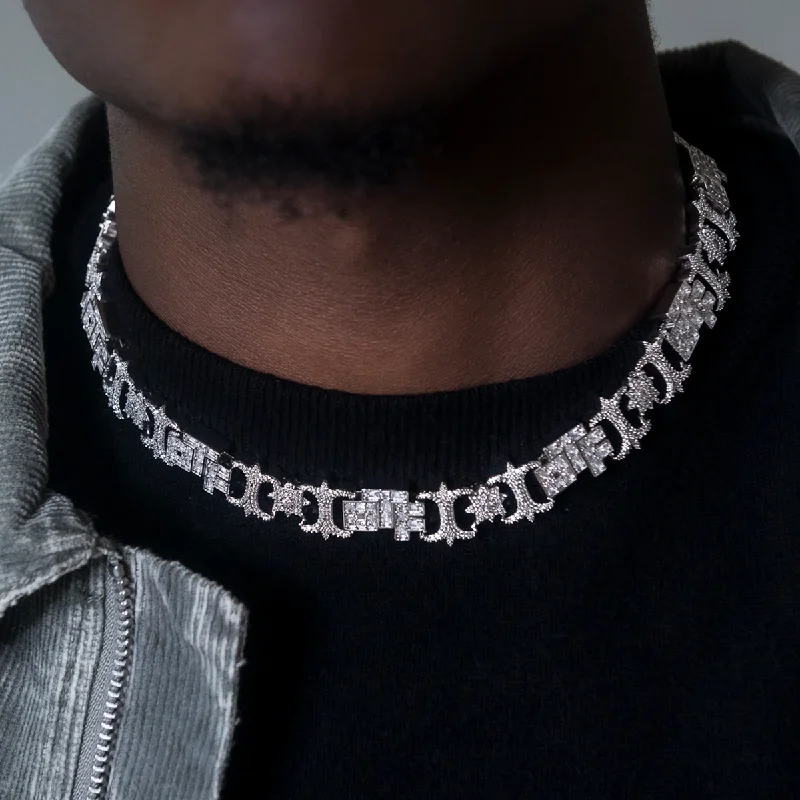 Lil Durk OTF Baguette Infinity Chain- 17mm