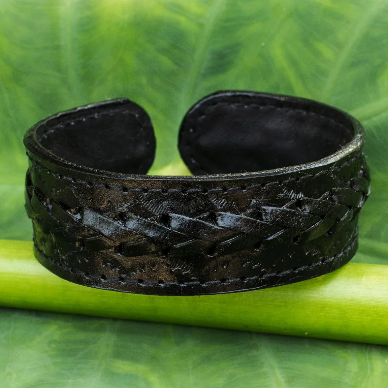 Midnight Warrior Cuff Bracelet