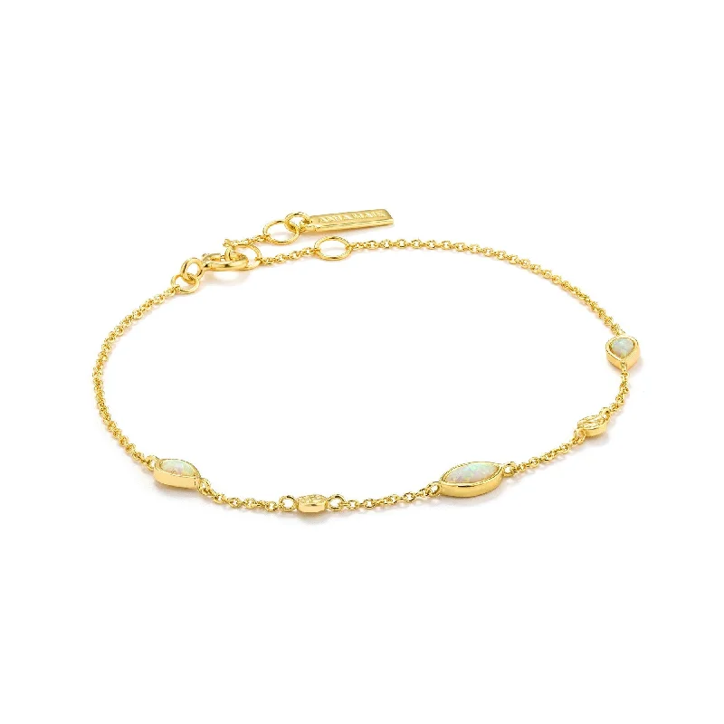 Opal Color Gold Bracelet