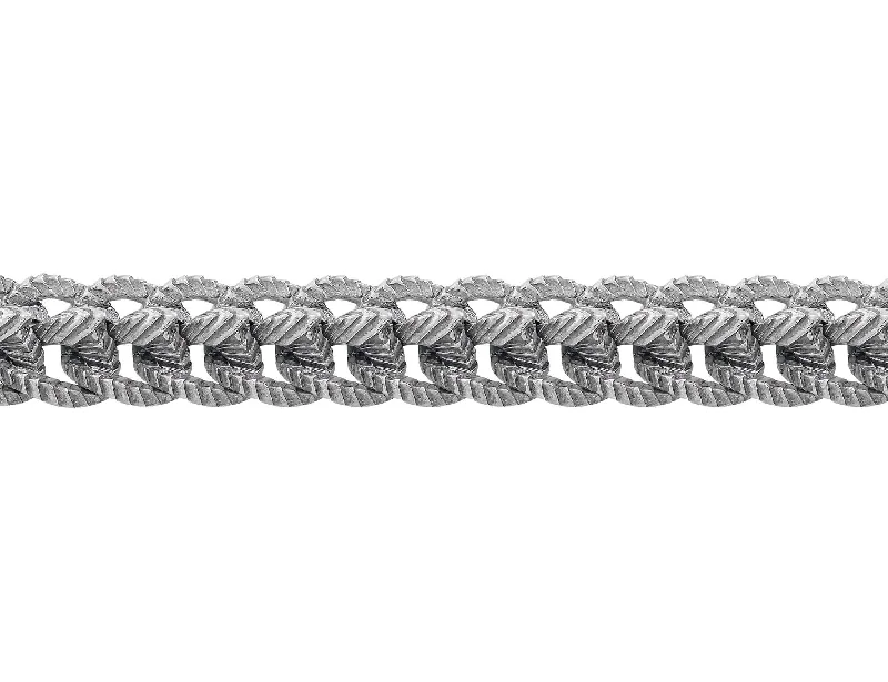 Stephen Webster Sterling Silver Engraved Rams Spine Bracelet